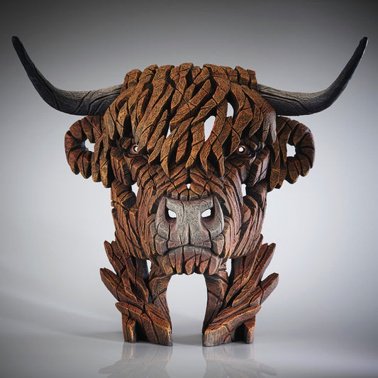 Highland Cow Bust - Edge Sculpture