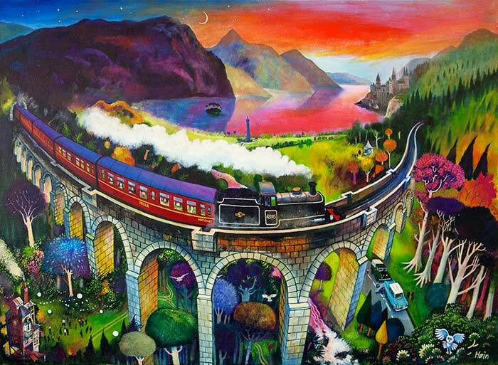 Colourful Glenfinnan by Rob Hain