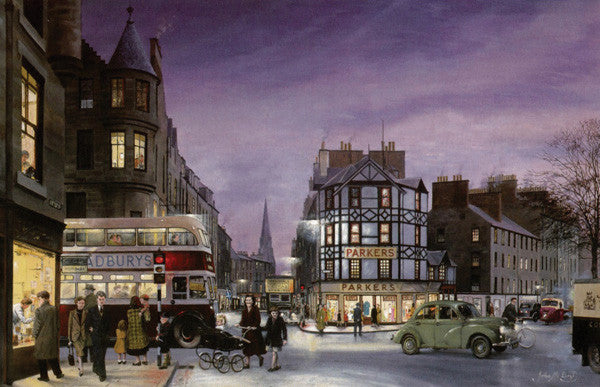 Bristo Street 1950s, Colour by John M Boyd
