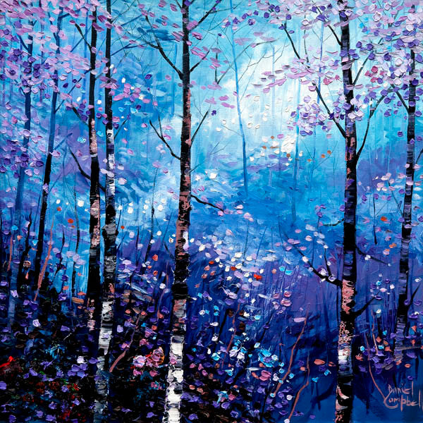Silver Birches In Winter by Daniel Campbell