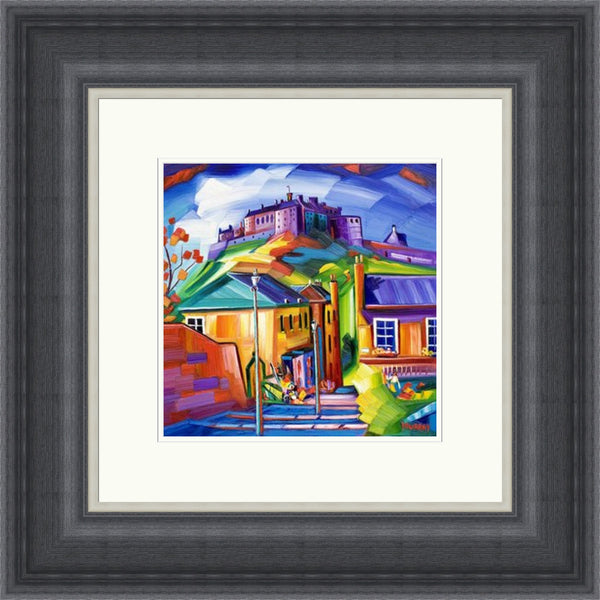 Edinburgh Castle and the Vennel by Raymond Murray