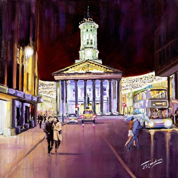 Evening, Royal Exchange Square by James Somerville Lindsay