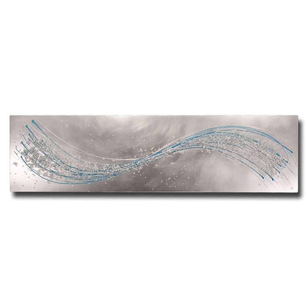 Cool Blues Metal Wall Art by Argento Art