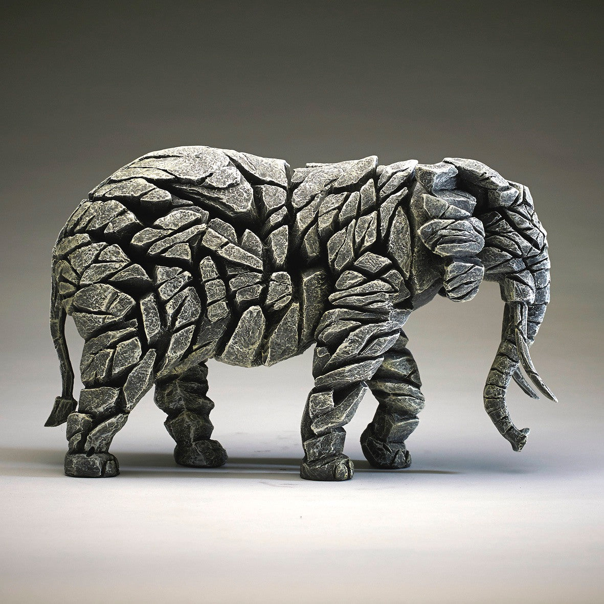 Elephant (White) by Matt Buckley - Edge Sculpture