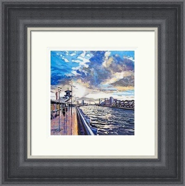 Sunset on the Quay by James Somerville Lindsay