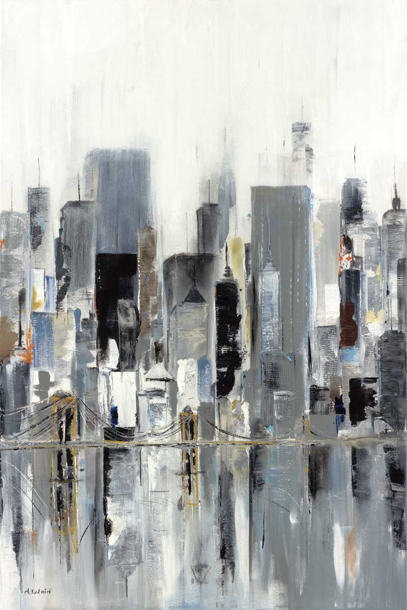 Manhattan Abstract by Aziz Kadmiri