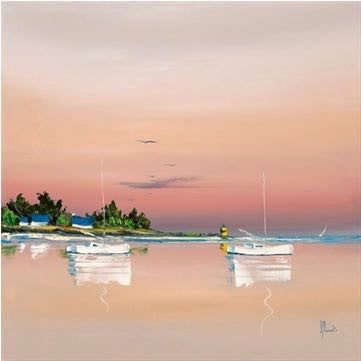 Soleil couchant sur le golfe I by Frédéric Flanet