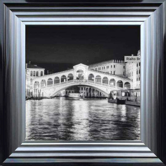 Rialto Bridge - Black and White