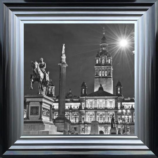 George Square, Glasgow - Black and White