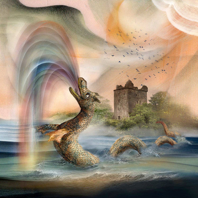 Nessie Visits Urquhart Castle by Esther Cohen