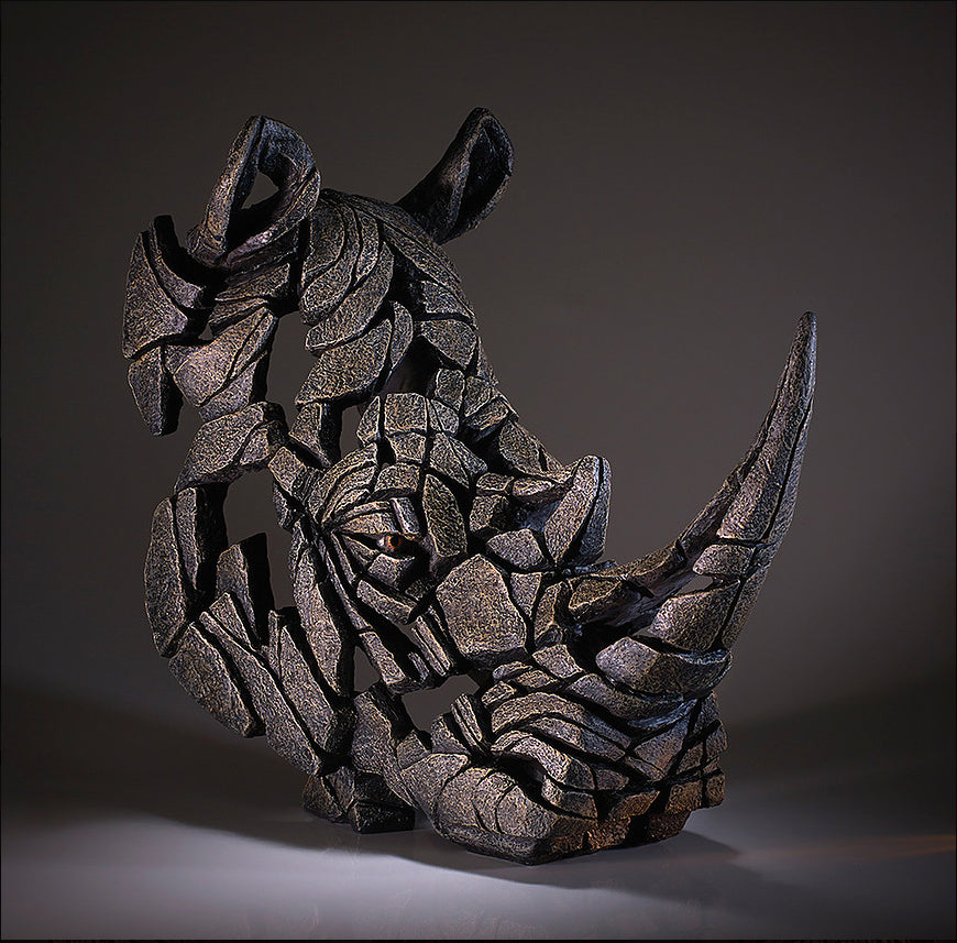 Rhinoceros Bust - Edge Sculpture