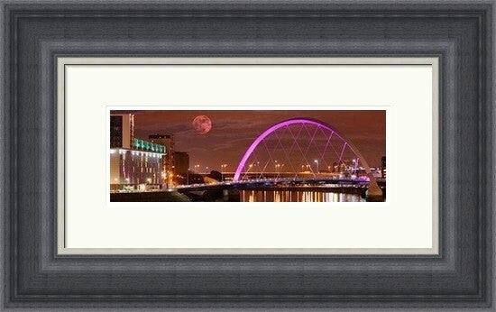 Nightfall Over Glasgow Colour by Ian Marshall