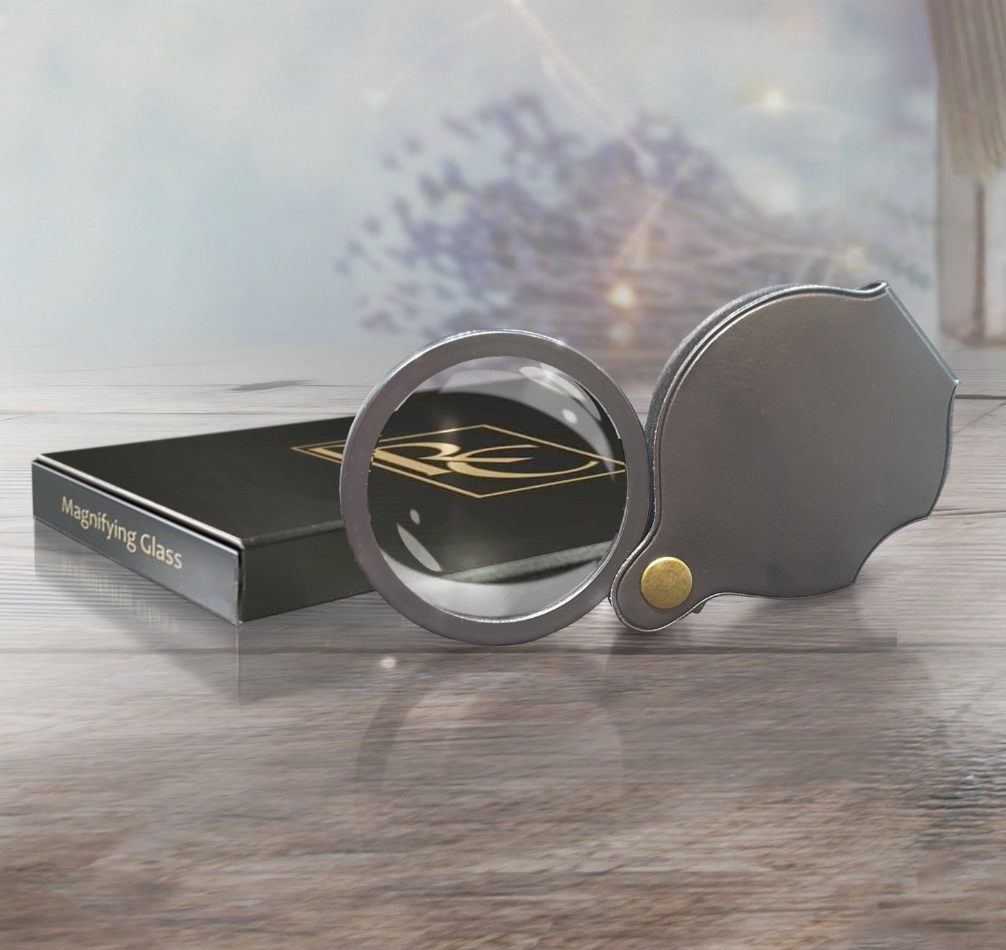 Butler & Peach Christmas Trio Collectors Set by Michael Simpson with Free Magnifying Glass